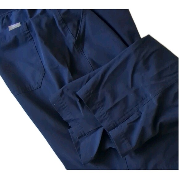 FIGS Yola FREEx Lined Scrub Pants Women Bottoms Medical Uniform Navy Blue M - Picture 12 of 12